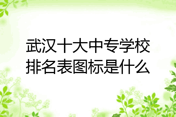 武汉十大中专学校排名表图标是什么