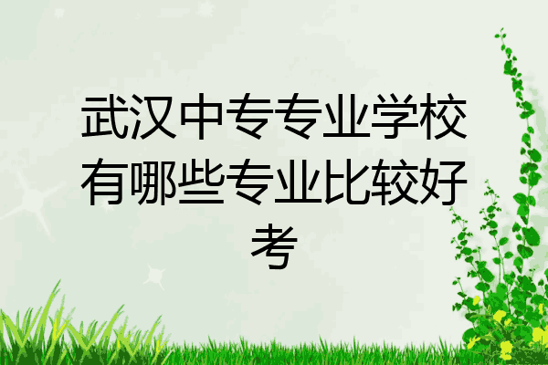 武汉中专专业学校有哪些专业比较好考