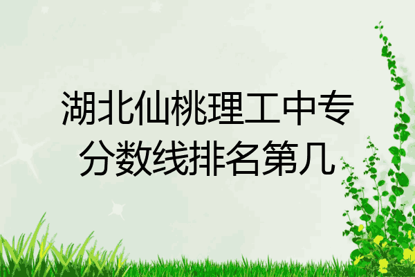 湖北仙桃理工中专分数线排名第几