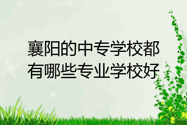 襄阳的中专学校都有哪些专业学校好