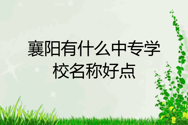 襄阳有什么中专学校名称好点