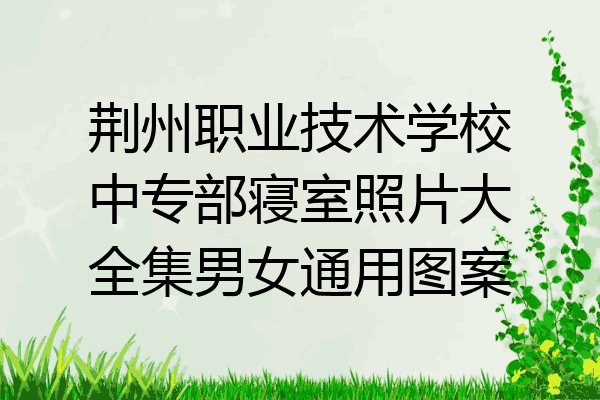 荆州职业技术学校中专部寝室照片大全集男女通用图案