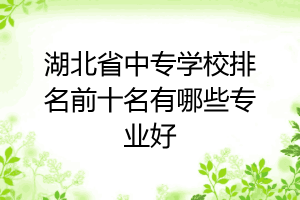 湖北省中专学校排名前十名有哪些专业好