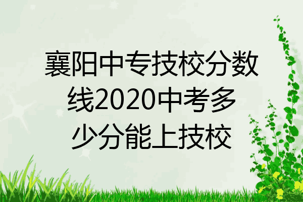 襄阳中专技校分数线2020中考多少分能上技校