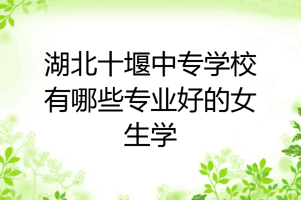 湖北十堰中专学校有哪些专业好的女生学