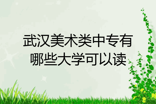 武汉美术类中专有哪些大学可以读
