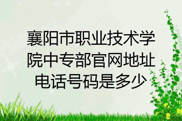 襄阳市职业技术学院中专部官网地址电话号码是多少