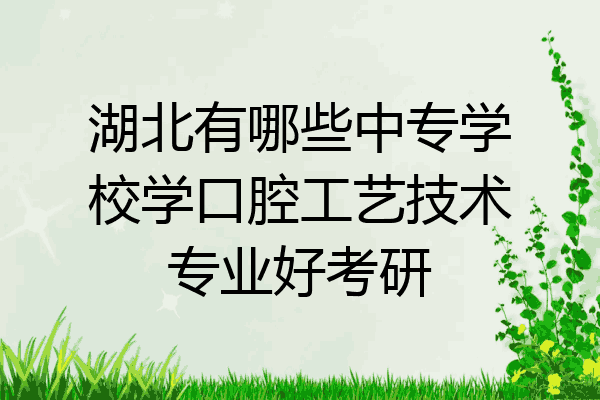 湖北有哪些中专学校学口腔工艺技术专业好考研
