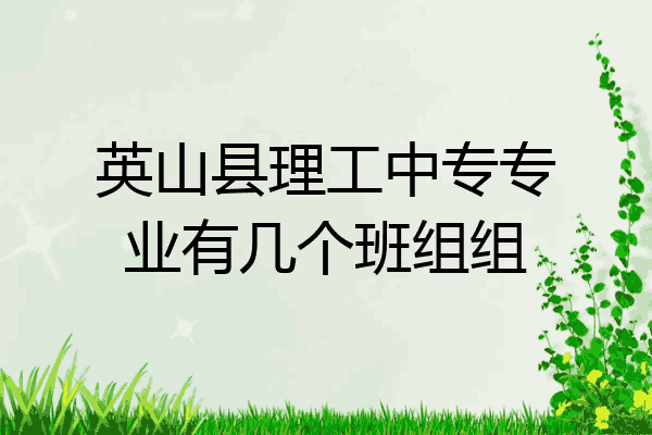英山县理工中专专业有几个班组组