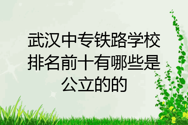 武汉中专铁路学校排名前十有哪些是公立的的