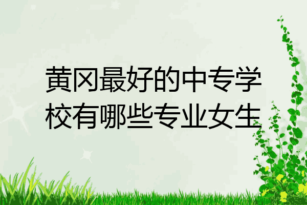 黄冈最好的中专学校有哪些专业女生