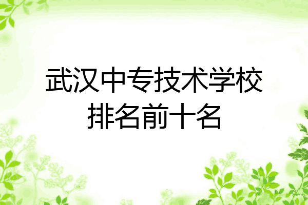 武汉中专技术学校排名前十名