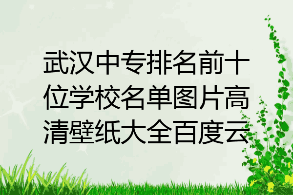 武汉中专排名前十位学校名单图片高清壁纸大全百度云