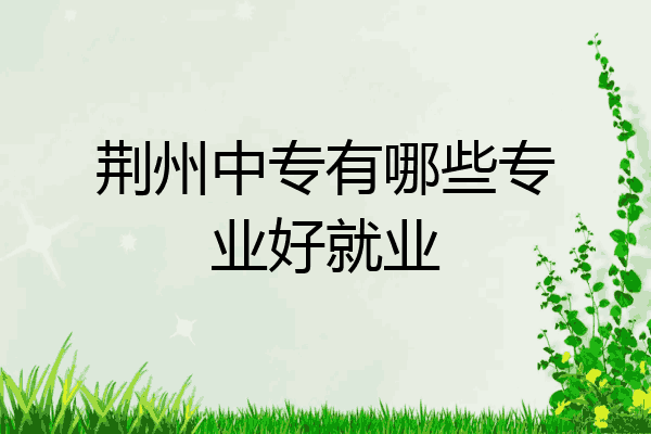 荆州中专有哪些专业好就业