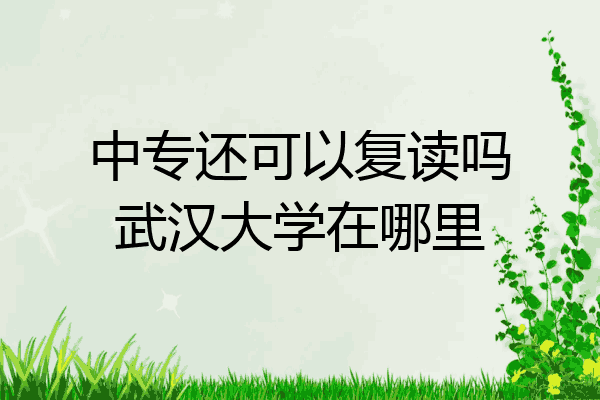 中专还可以复读吗武汉大学在哪里