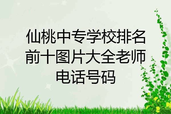 仙桃中专学校排名前十图片大全老师电话号码