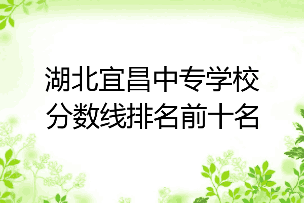 湖北宜昌中专学校分数线排名前十名