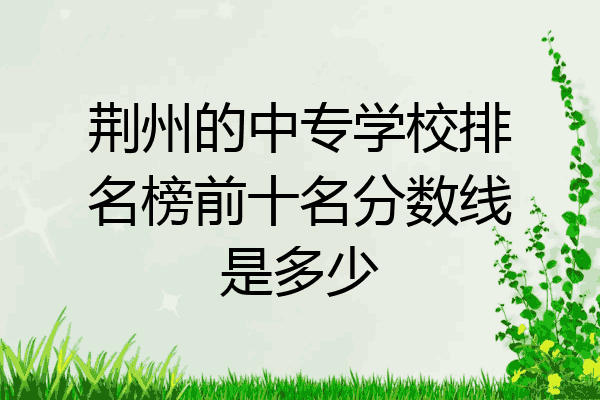 荆州的中专学校排名榜前十名分数线是多少