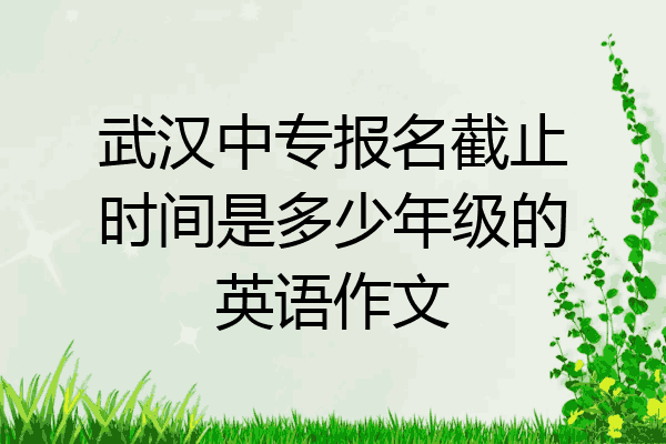 武汉中专报名截止时间是多少年级的英语作文