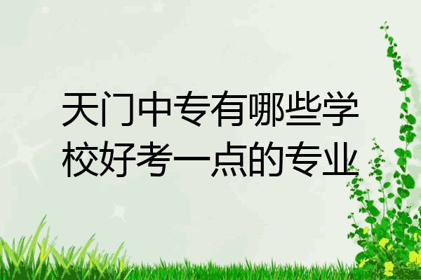 天门中专有哪些学校好考一点的专业