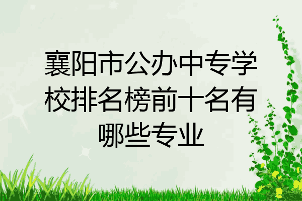 襄阳市公办中专学校排名榜前十名有哪些专业