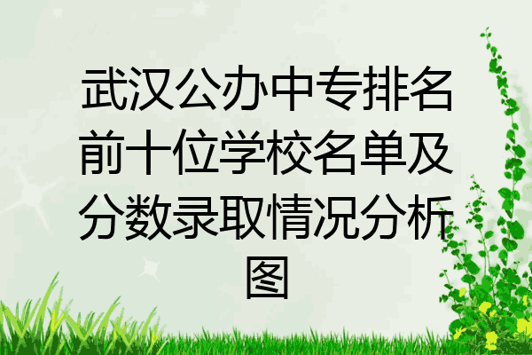 武汉公办中专排名前十位学校名单及分数录取情况分析图