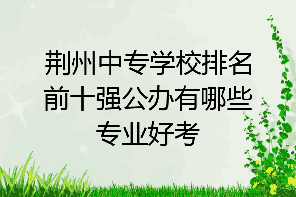 荆州中专学校排名前十强公办有哪些专业好考