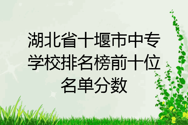 湖北省十堰市中专学校排名榜前十位名单分数