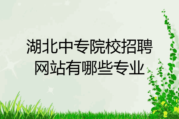 湖北中专院校招聘网站有哪些专业