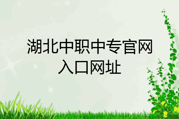 湖北中职中专官网入口网址