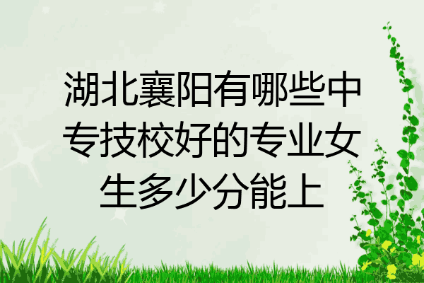 湖北襄阳有哪些中专技校好的专业女生多少分能上