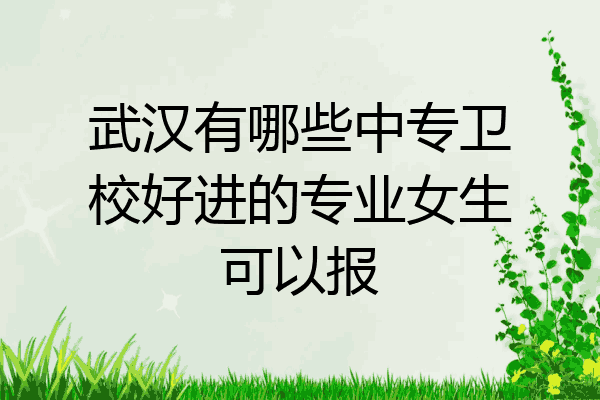 武汉有哪些中专卫校好进的专业女生可以报
