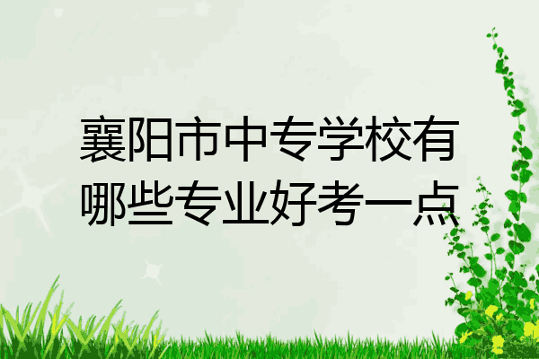 襄阳市中专学校有哪些专业好考一点