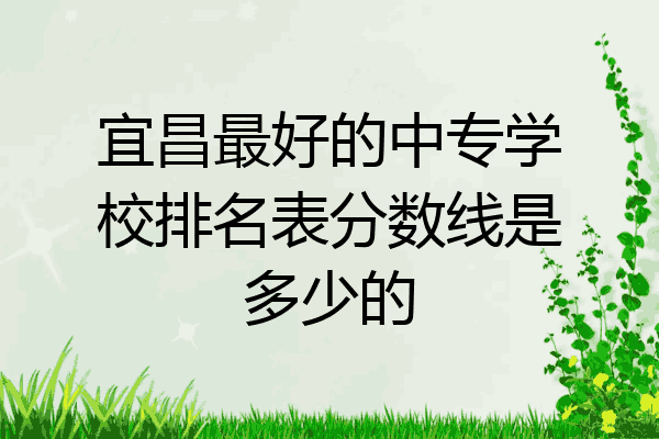 宜昌最好的中专学校排名表分数线是多少的
