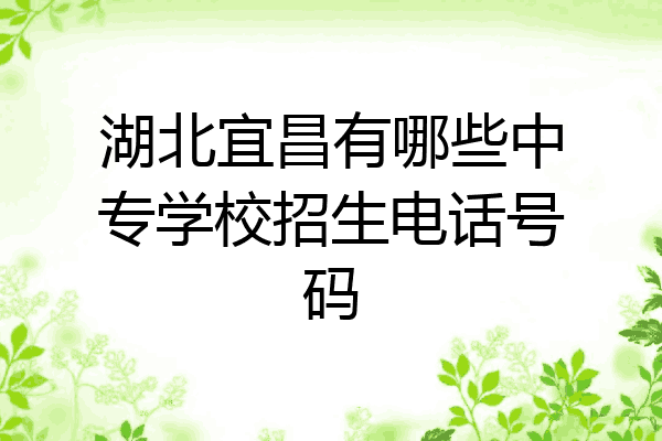 湖北宜昌有哪些中专学校招生电话号码