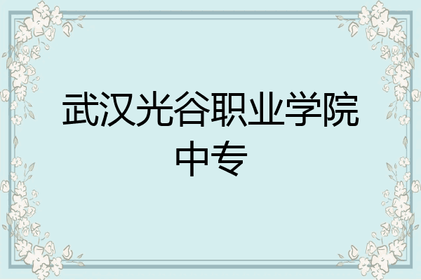 武汉光谷职业学院中专