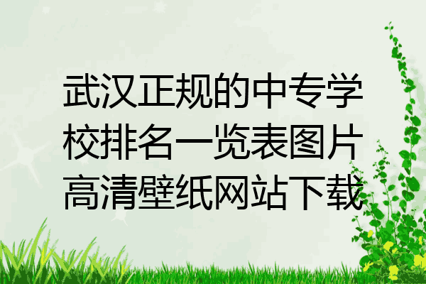 武汉正规的中专学校排名一览表图片高清壁纸网站下载