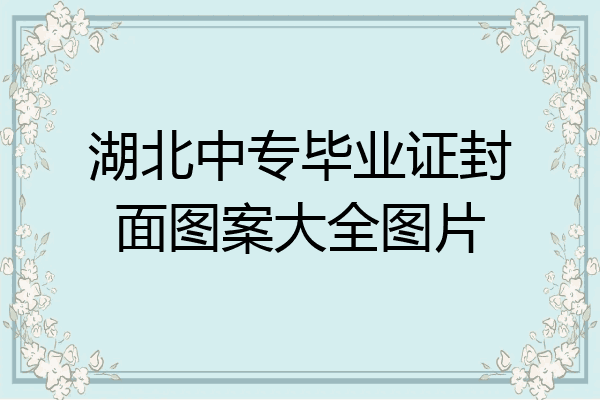 湖北中专毕业证封面图案大全图片