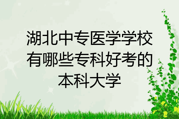 湖北中专医学学校有哪些专科好考的本科大学