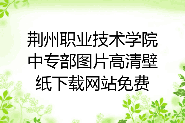 荆州职业技术学院中专部图片高清壁纸下载网站免费