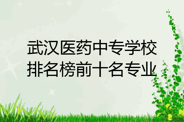 武汉医药中专学校排名榜前十名专业