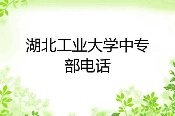 湖北工业大学中专部电话