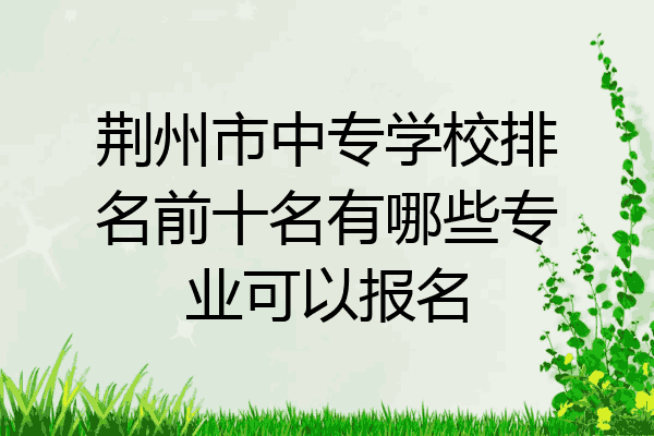 荆州市中专学校排名前十名有哪些专业可以报名
