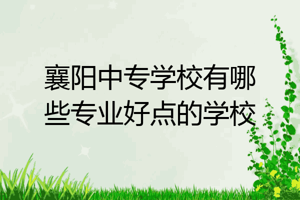 襄阳中专学校有哪些专业好点的学校