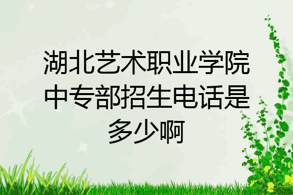湖北艺术职业学院中专部招生电话是多少啊