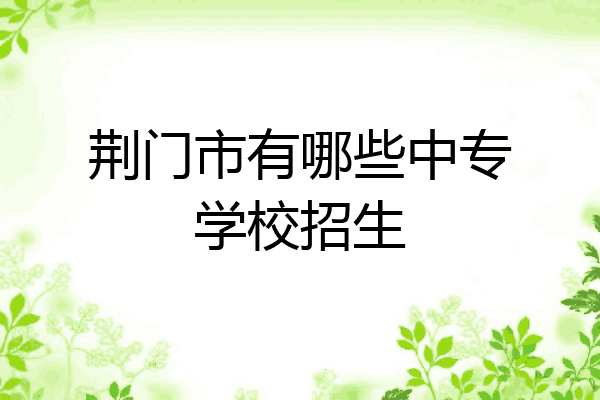 荆门市有哪些中专学校招生