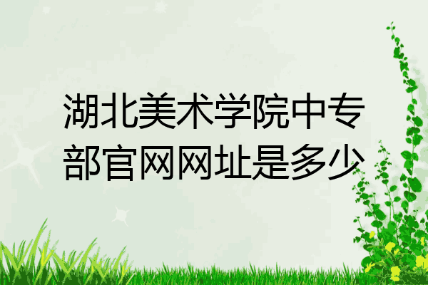 湖北美术学院中专部官网网址是多少