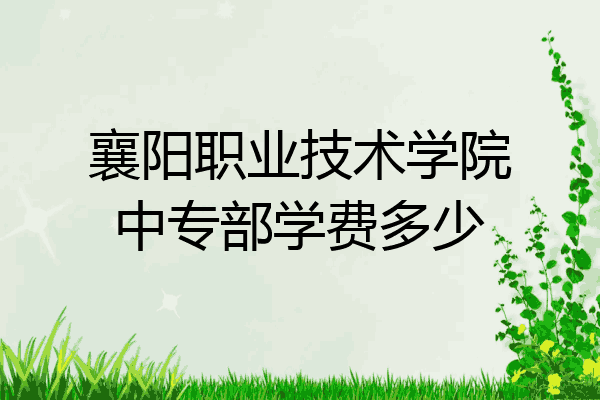 襄阳职业技术学院中专部学费多少