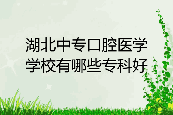 湖北中专口腔医学学校有哪些专科好