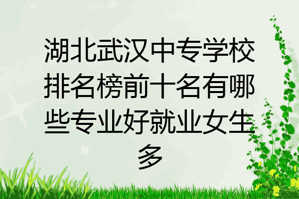 湖北武汉中专学校排名榜前十名有哪些专业好就业女生多